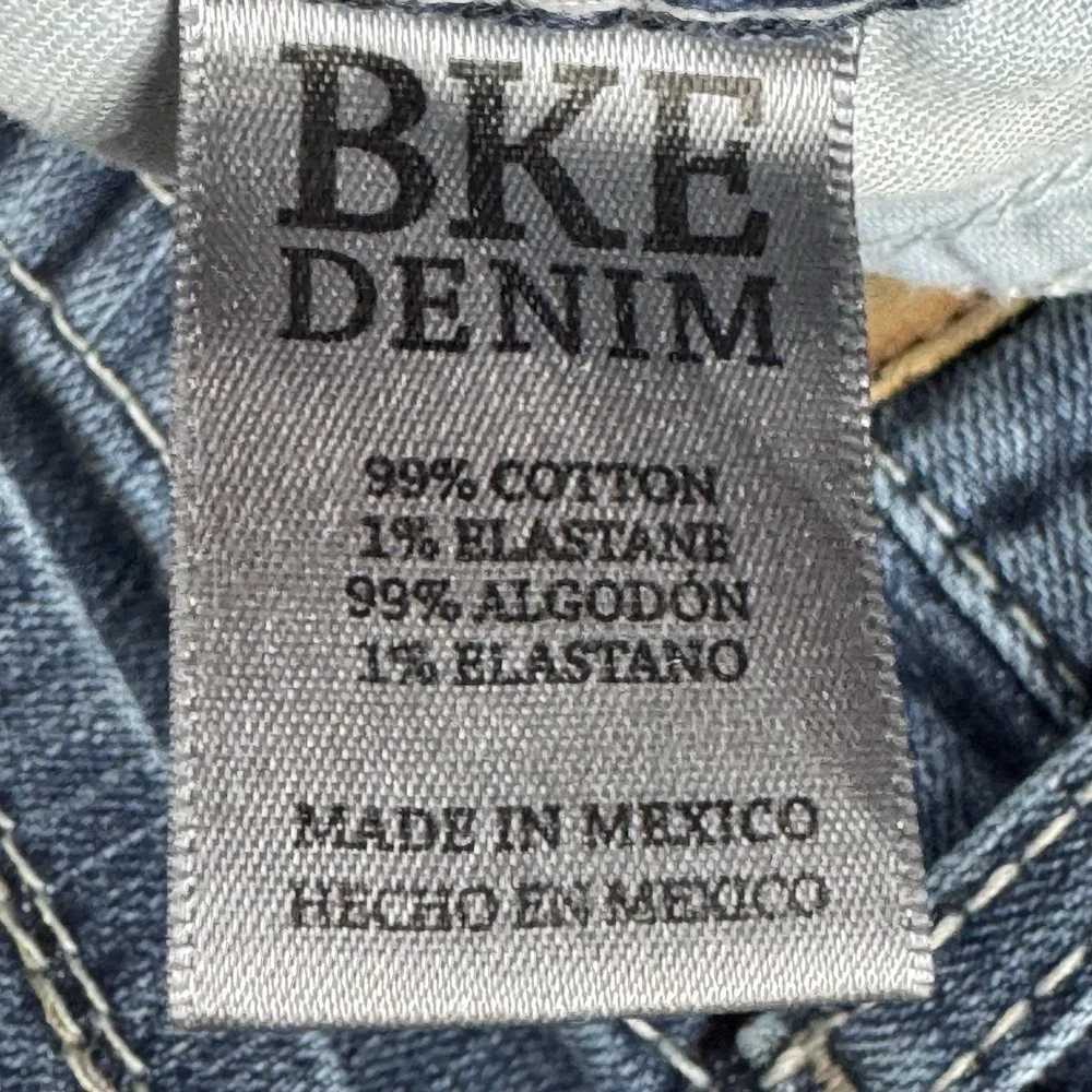 BKE‎ Jake Bootleg Blue Denim Jeans Button Zip 5-Pocket Design 31R